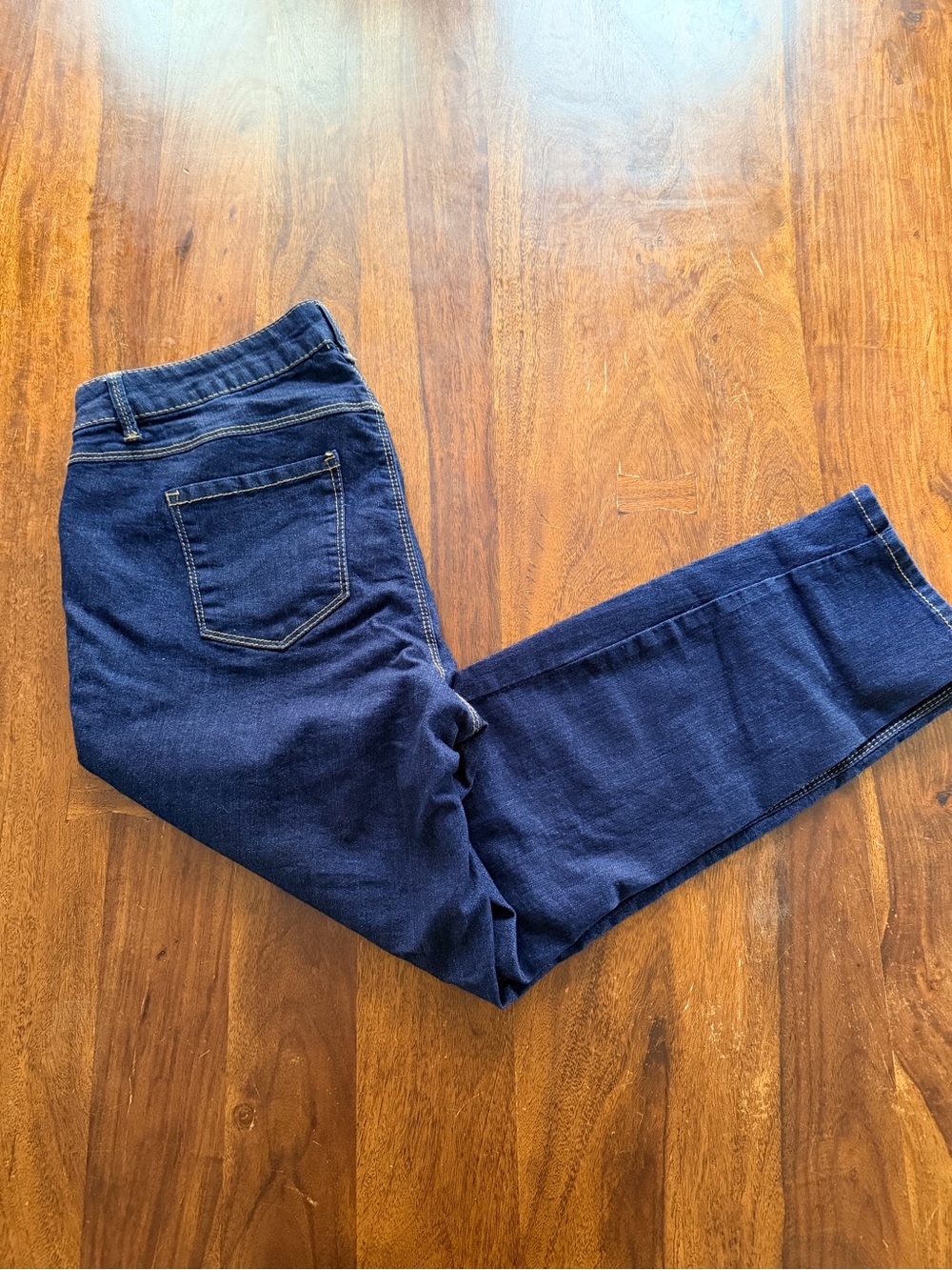 d.jeans Dark Wash Cropped Skinny Stretch Jeans Size 16W